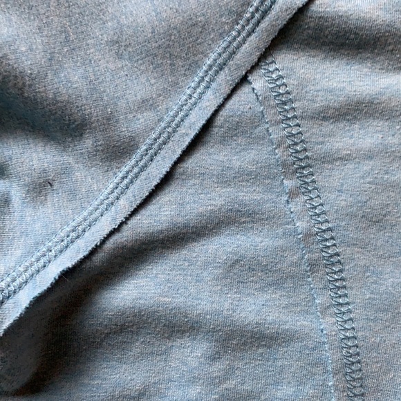 Alex + Abby turquoise stretch cotton hoodie with princess seams & pockets! - Picture 7 of 7